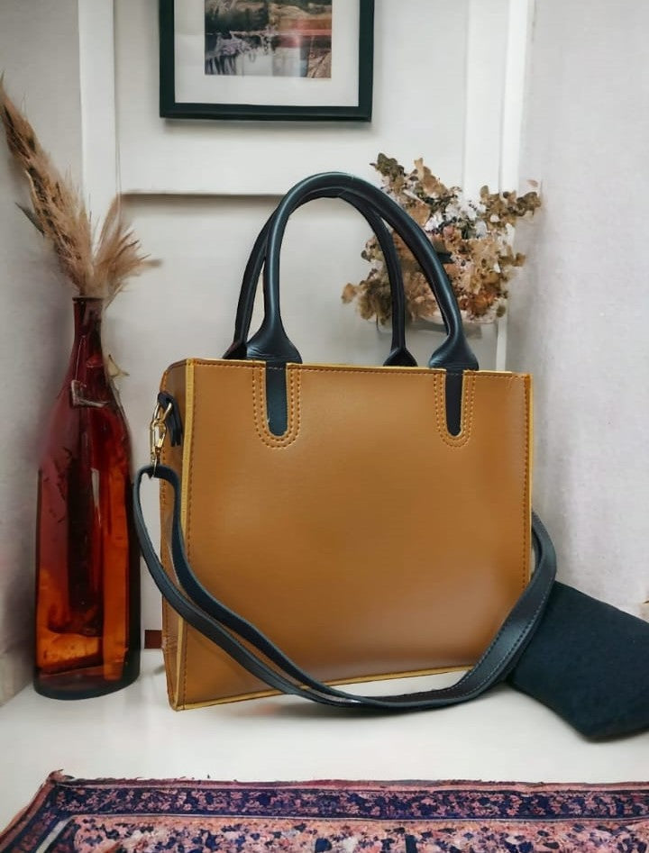 ROMA TOTE BROWN & BLACK