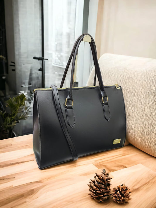 AURORA LUXE SATCHEL BLACK