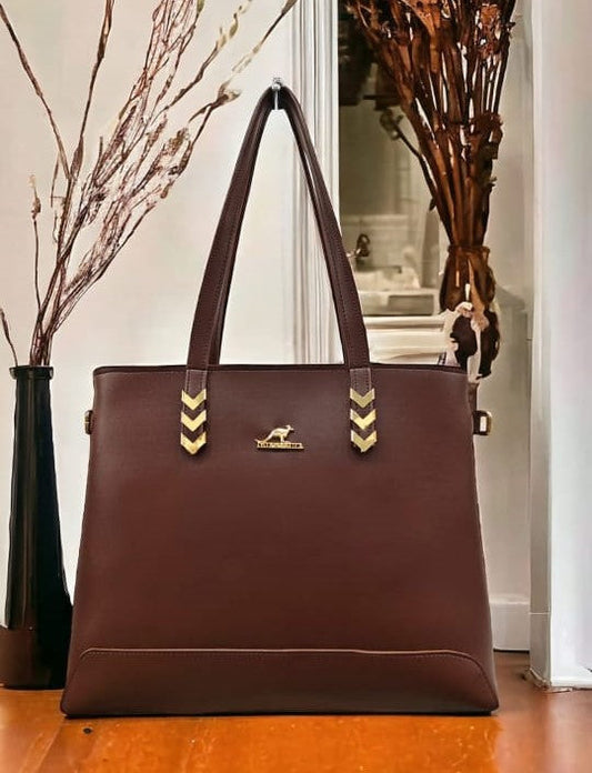 VERONA LUXE TOTE DARK BROWN