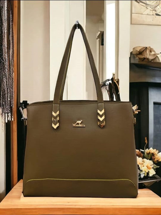 VERONA LUXE TOTE LIGHT GREEN