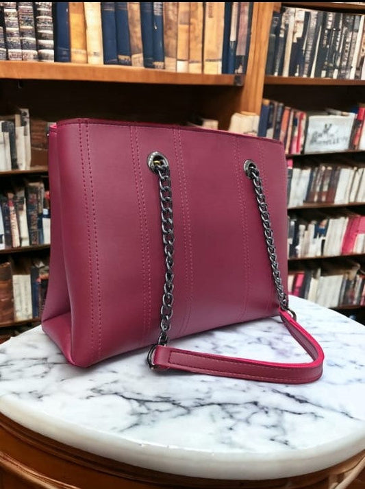 MK CLASSIC TOTE MAROON