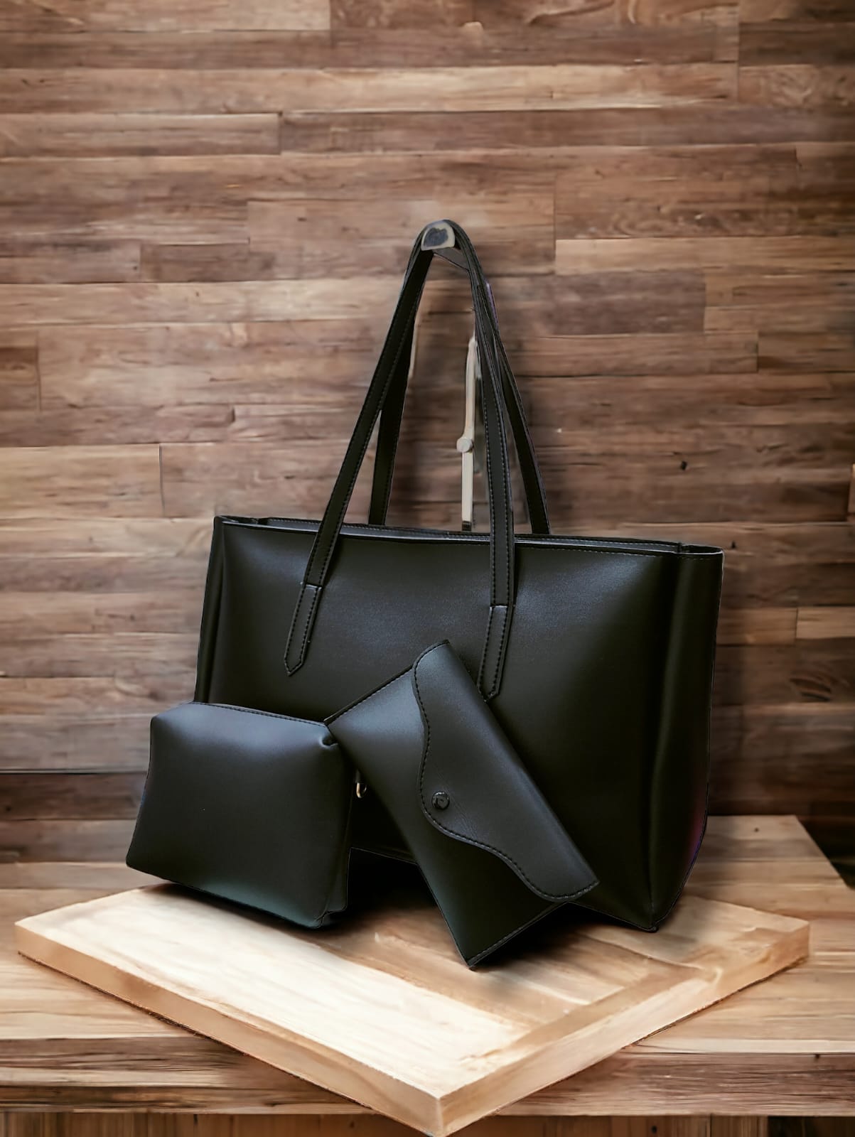 Boss Tote 3 Piece Black