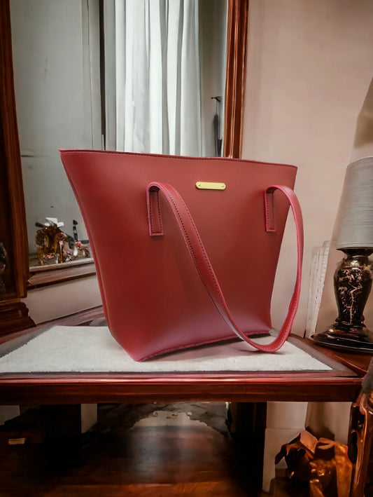 TOTE SHOULDER RED BAG