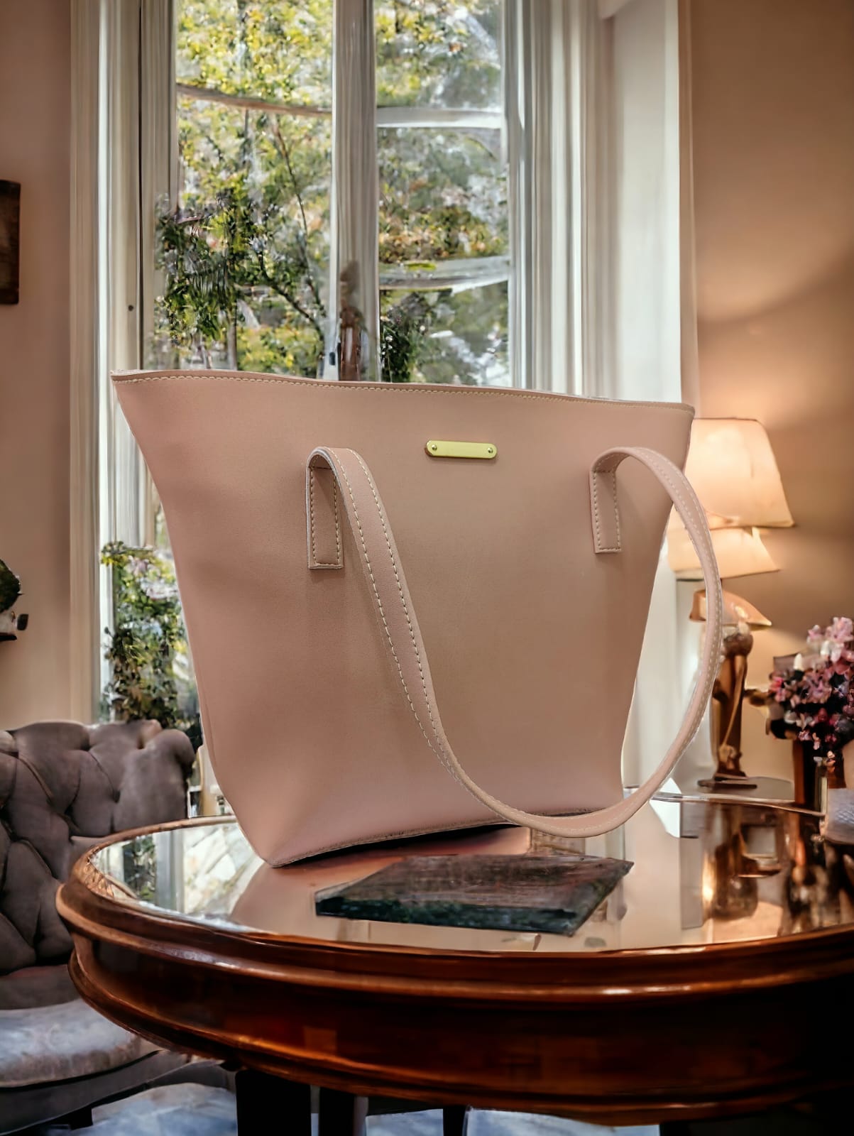 TOTE SHOULDER PINK BAG