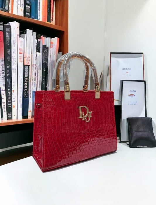 ARCYLIC HANDBAG RED